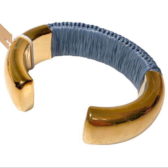 J. Crew Bracelet Cuff S-M 2-1/4” Cotton Raffia-Wrapped BG692 - Picture 3 of 10